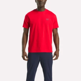 メンズ スモールロゴ クルーネック半袖Tシャツ