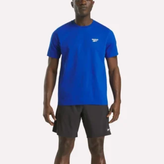 メンズ スモールロゴ クルーネック半袖Tシャツ