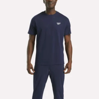 メンズ スモールロゴ クルーネック半袖Tシャツ