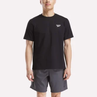 メンズ スモールロゴ クルーネック半袖Tシャツ