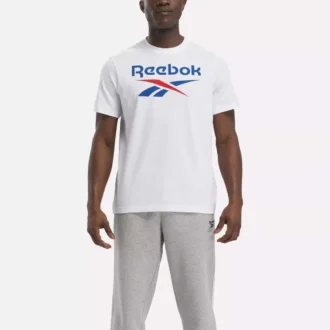 メンズ リーボック アイデンティティ ビッグスタックドロゴ Tシャツ