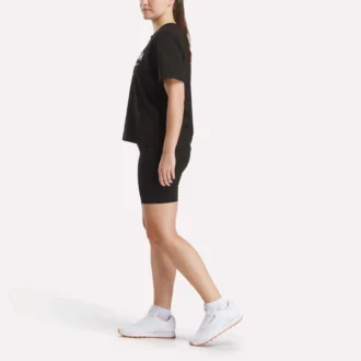 レディース ビッグロゴ オーバーサイズ クルーネック半袖Tシャツ